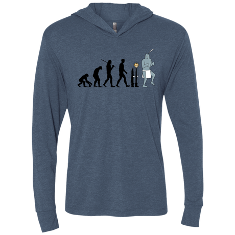 T-Shirts Indigo / X-Small Don't Call Me Shorty Triblend Long Sleeve Hoodie Tee