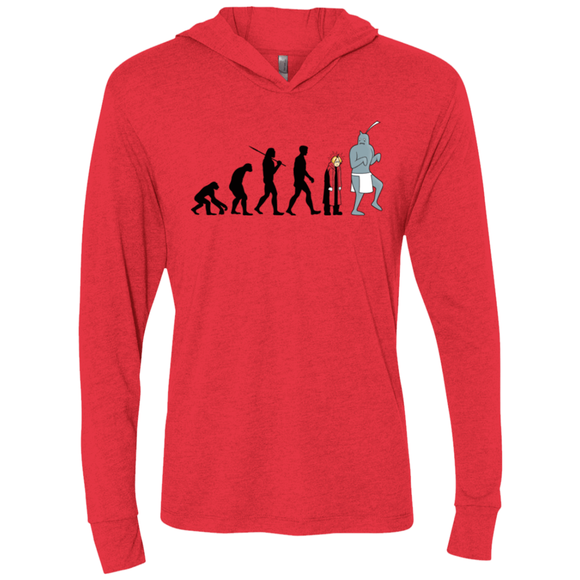 T-Shirts Vintage Red / X-Small Don't Call Me Shorty Triblend Long Sleeve Hoodie Tee