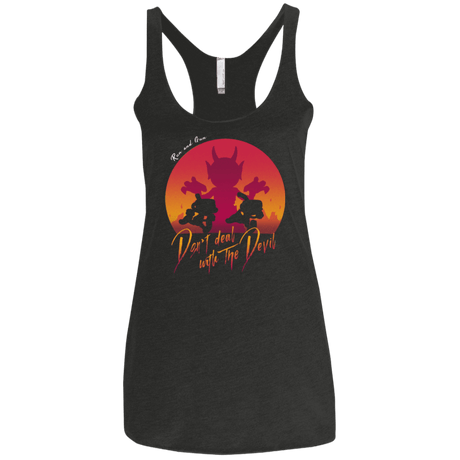 T-Shirts Vintage Black / X-Small Don't deal with the Devil Women's Triblend Racerback Tank