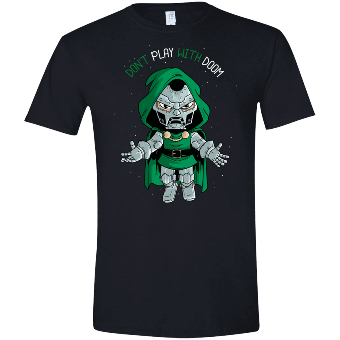 T-Shirts Black / X-Small Don't Play With Doom Men's Semi-Fitted Softstyle