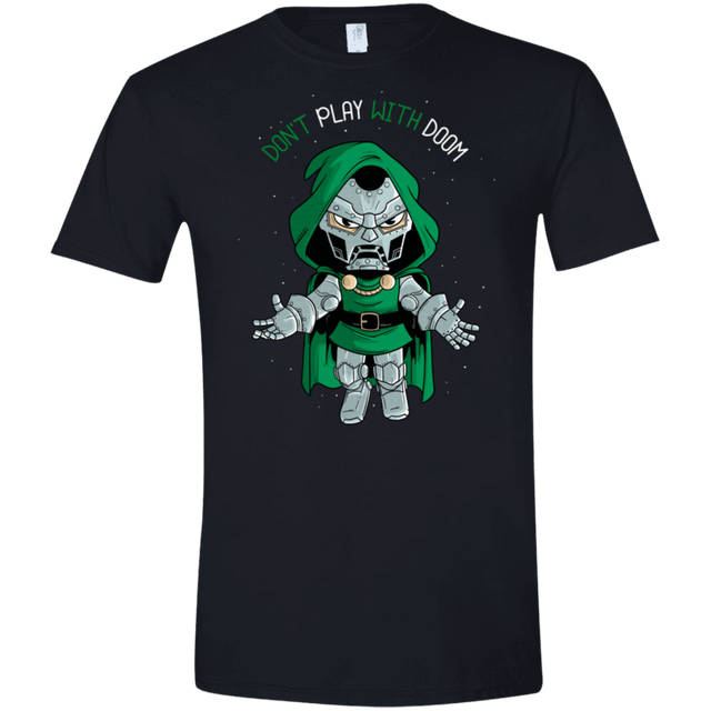 T-Shirts Black / X-Small Don't Play With Doom Men's Semi-Fitted Softstyle