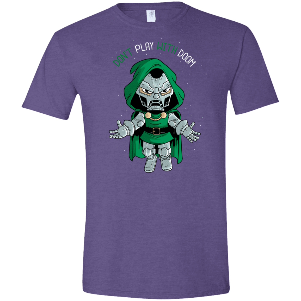 T-Shirts Heather Purple / S Don't Play With Doom Men's Semi-Fitted Softstyle