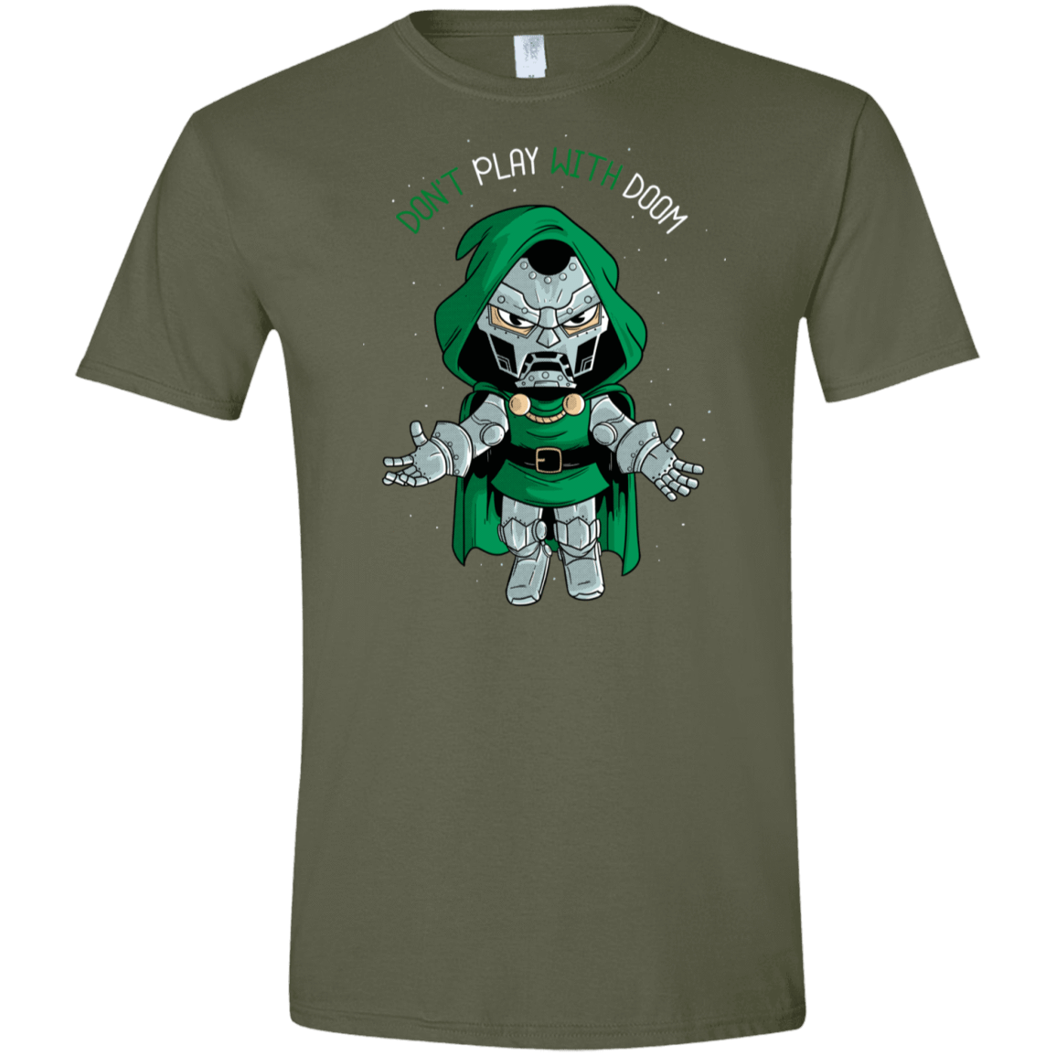 T-Shirts Military Green / S Don't Play With Doom Men's Semi-Fitted Softstyle