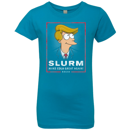 T-Shirts Turquoise / YXS Donald J Fry Elect Girls Premium T-Shirt