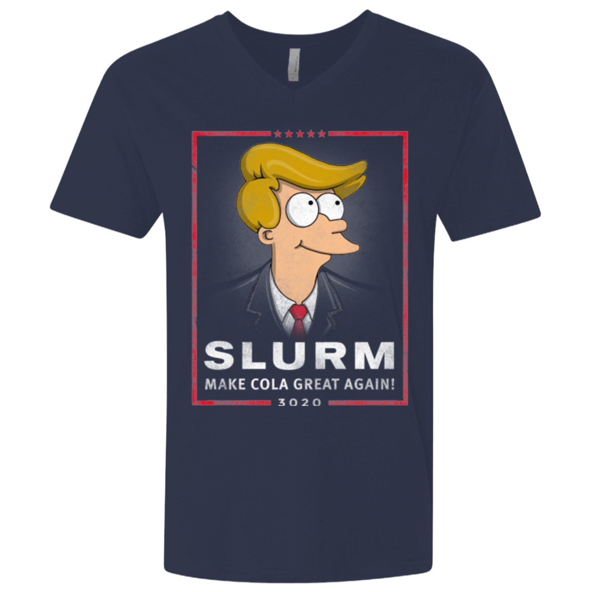 T-Shirts Midnight Navy / X-Small Donald J Fry Elect Men's Premium V-Neck