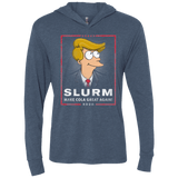 T-Shirts Indigo / X-Small Donald J Fry Elect Triblend Long Sleeve Hoodie Tee