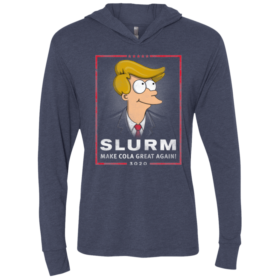 T-Shirts Vintage Navy / X-Small Donald J Fry Elect Triblend Long Sleeve Hoodie Tee