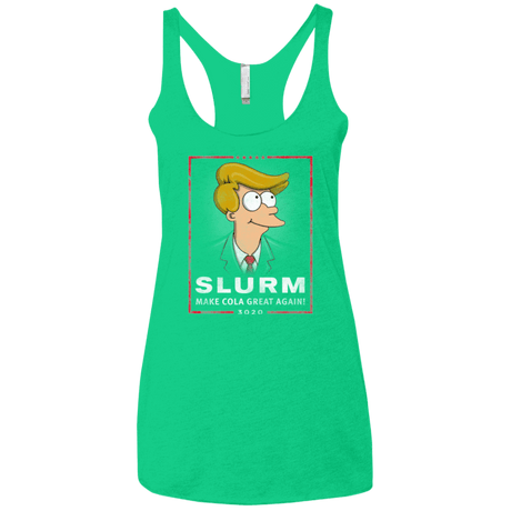 T-Shirts Envy / X-Small Donald J Fry Elect Women's Triblend Racerback Tank