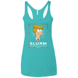 T-Shirts Tahiti Blue / X-Small Donald J Fry Elect Women's Triblend Racerback Tank