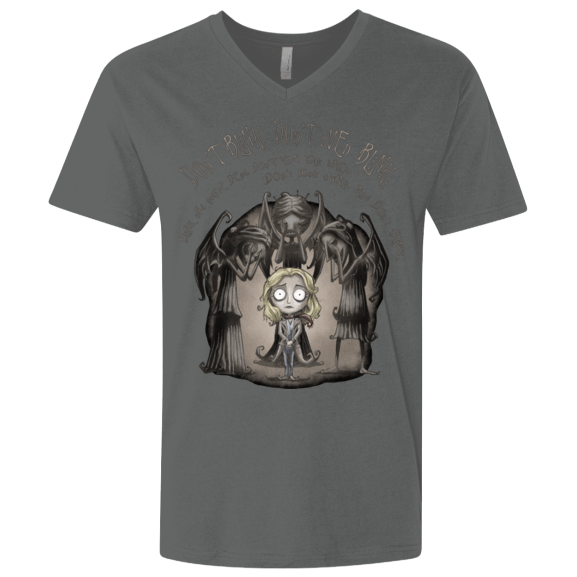 T-Shirts Heavy Metal / X-Small Dont Blink Men's Premium V-Neck