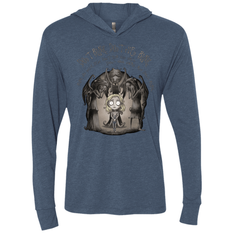 T-Shirts Indigo / X-Small Dont Blink Triblend Long Sleeve Hoodie Tee