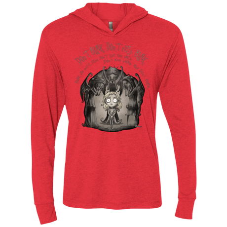 T-Shirts Vintage Red / X-Small Dont Blink Triblend Long Sleeve Hoodie Tee