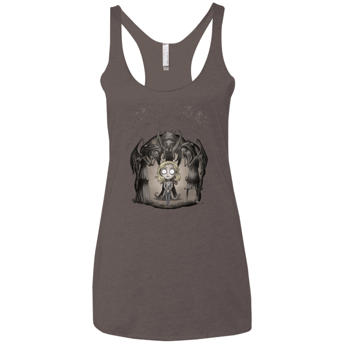 T-Shirts Macchiato / X-Small Dont Blink Women's Triblend Racerback Tank