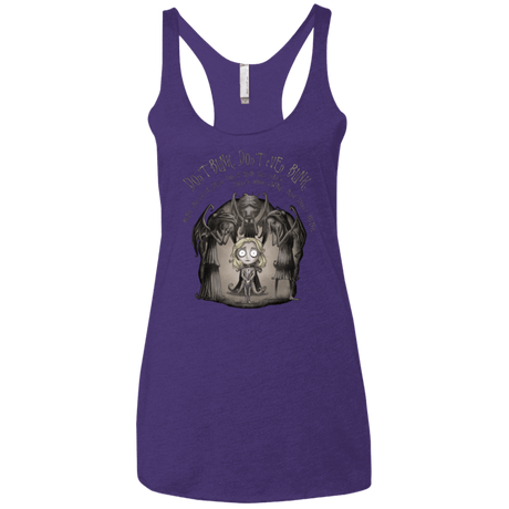 T-Shirts Purple / X-Small Dont Blink Women's Triblend Racerback Tank