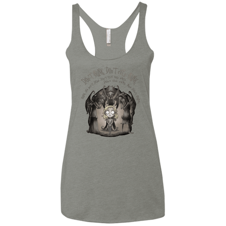 T-Shirts Venetian Grey / X-Small Dont Blink Women's Triblend Racerback Tank