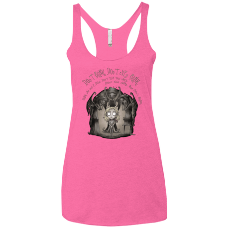 T-Shirts Vintage Pink / X-Small Dont Blink Women's Triblend Racerback Tank