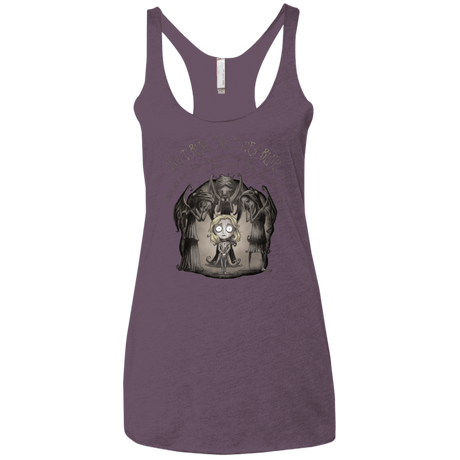 T-Shirts Vintage Purple / X-Small Dont Blink Women's Triblend Racerback Tank