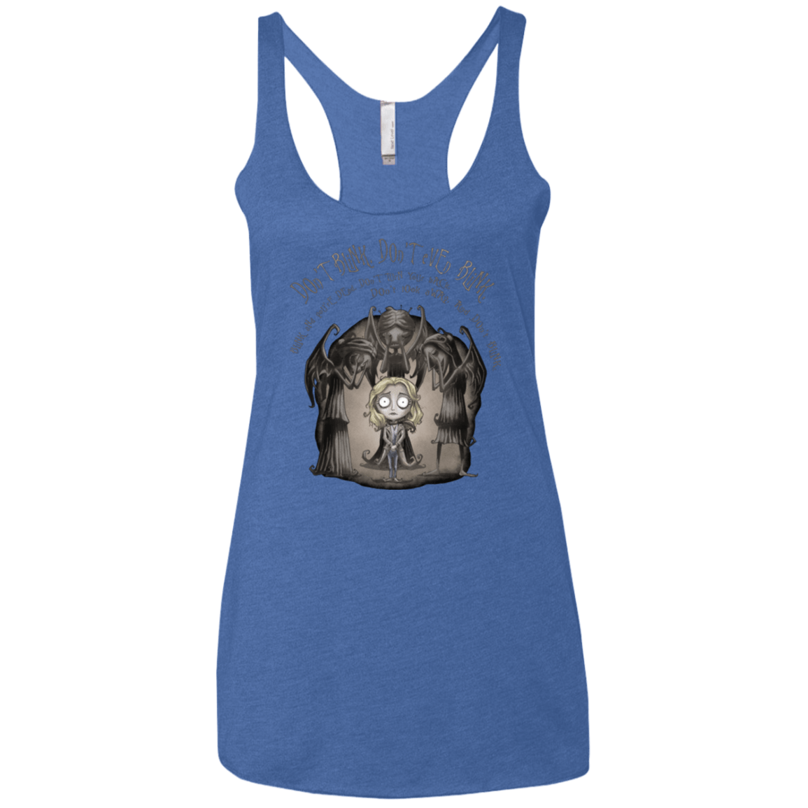 T-Shirts Vintage Royal / X-Small Dont Blink Women's Triblend Racerback Tank