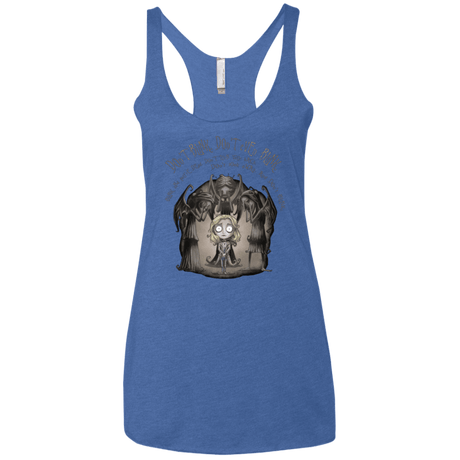 T-Shirts Vintage Royal / X-Small Dont Blink Women's Triblend Racerback Tank