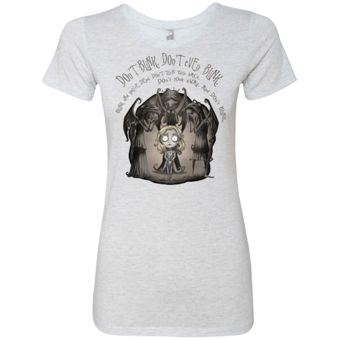T-Shirts Heather White / Small Dont Blink Women's Triblend T-Shirt