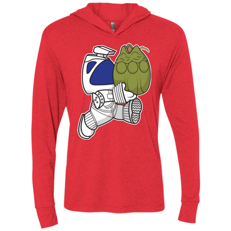 T-Shirts Vintage Red / X-Small Dont Drop The Egg Triblend Long Sleeve Hoodie Tee