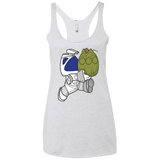 T-Shirts Heather White / X-Small Dont Drop The Egg Women's Triblend Racerback Tank