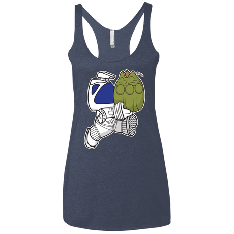 T-Shirts Vintage Navy / X-Small Dont Drop The Egg Women's Triblend Racerback Tank