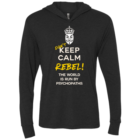 T-Shirts Vintage Black / X-Small Dont Keep Calm Triblend Long Sleeve Hoodie Tee