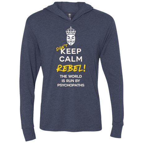 T-Shirts Vintage Navy / X-Small Dont Keep Calm Triblend Long Sleeve Hoodie Tee
