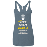 T-Shirts Indigo / X-Small Dont Keep Calm Women's Triblend Racerback Tank