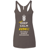 T-Shirts Macchiato / X-Small Dont Keep Calm Women's Triblend Racerback Tank