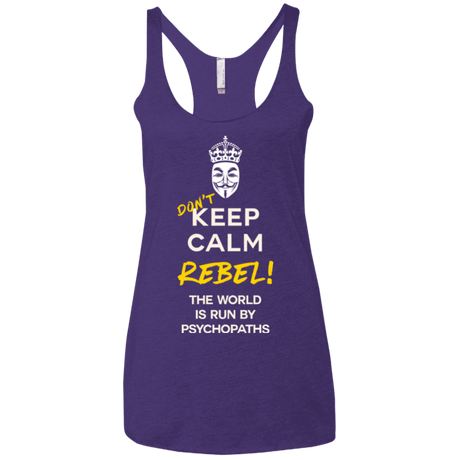 T-Shirts Purple / X-Small Dont Keep Calm Women's Triblend Racerback Tank