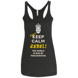 T-Shirts Vintage Black / X-Small Dont Keep Calm Women's Triblend Racerback Tank