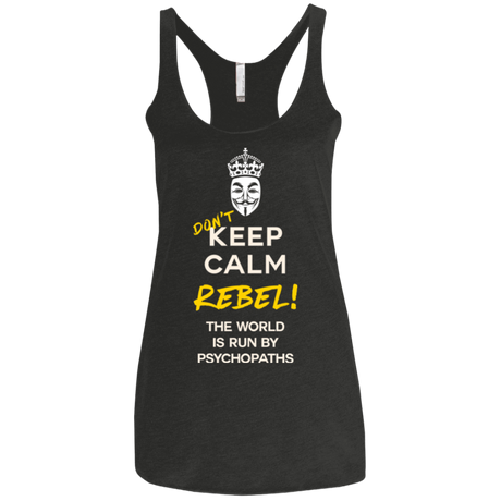 T-Shirts Vintage Black / X-Small Dont Keep Calm Women's Triblend Racerback Tank