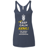 T-Shirts Vintage Navy / X-Small Dont Keep Calm Women's Triblend Racerback Tank