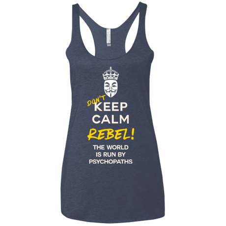 T-Shirts Vintage Navy / X-Small Dont Keep Calm Women's Triblend Racerback Tank