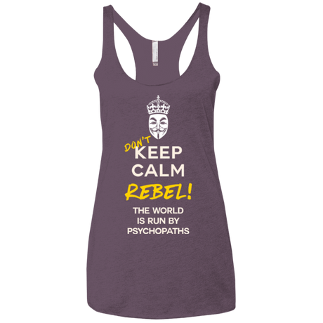 T-Shirts Vintage Purple / X-Small Dont Keep Calm Women's Triblend Racerback Tank