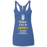T-Shirts Vintage Royal / X-Small Dont Keep Calm Women's Triblend Racerback Tank