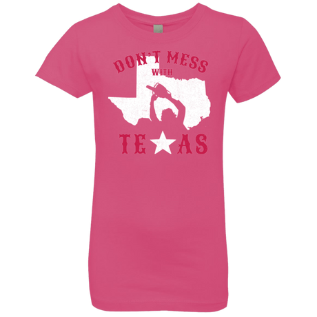T-Shirts Hot Pink / YXS Dont Mess With Texas Girls Premium T-Shirt