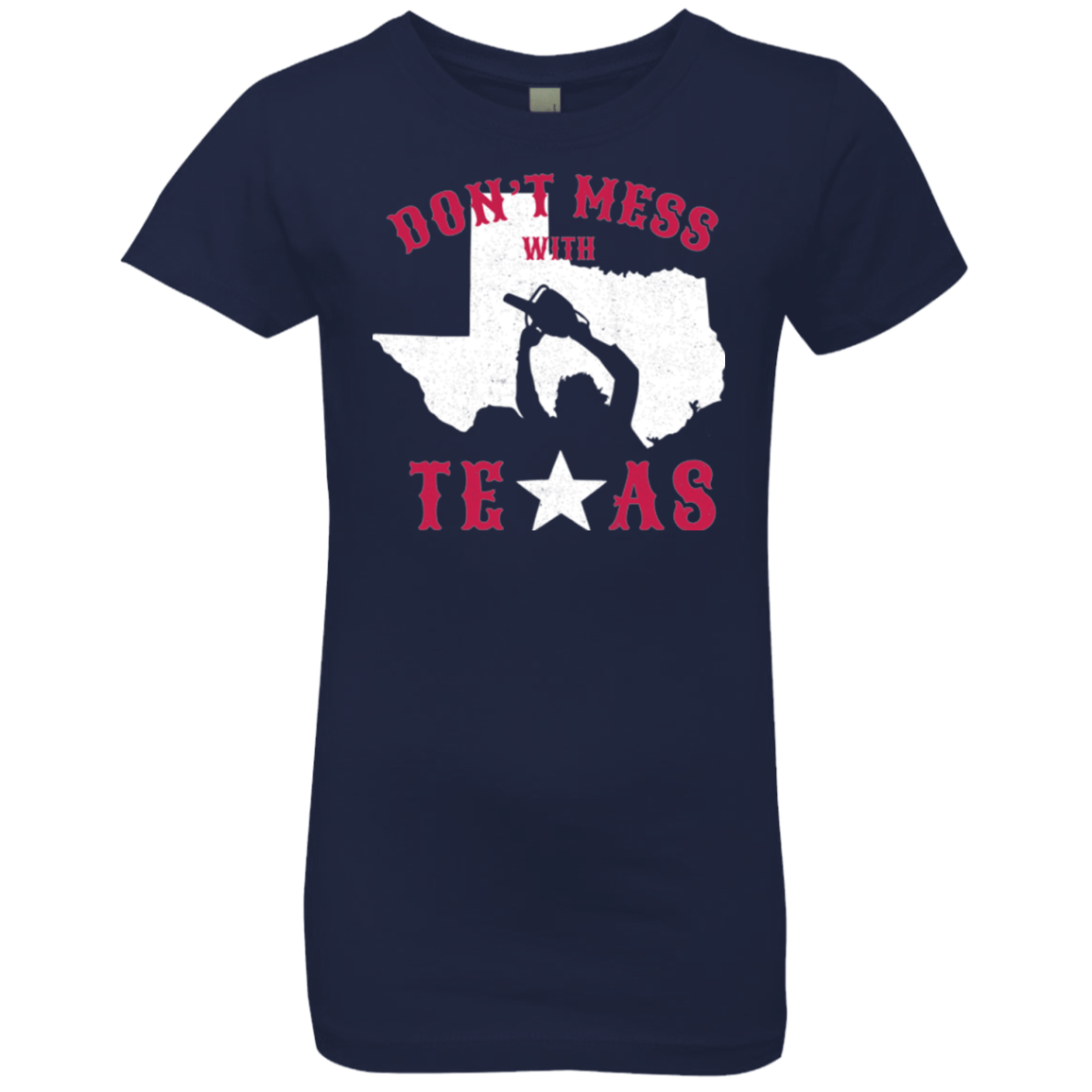 T-Shirts Midnight Navy / YXS Dont Mess With Texas Girls Premium T-Shirt