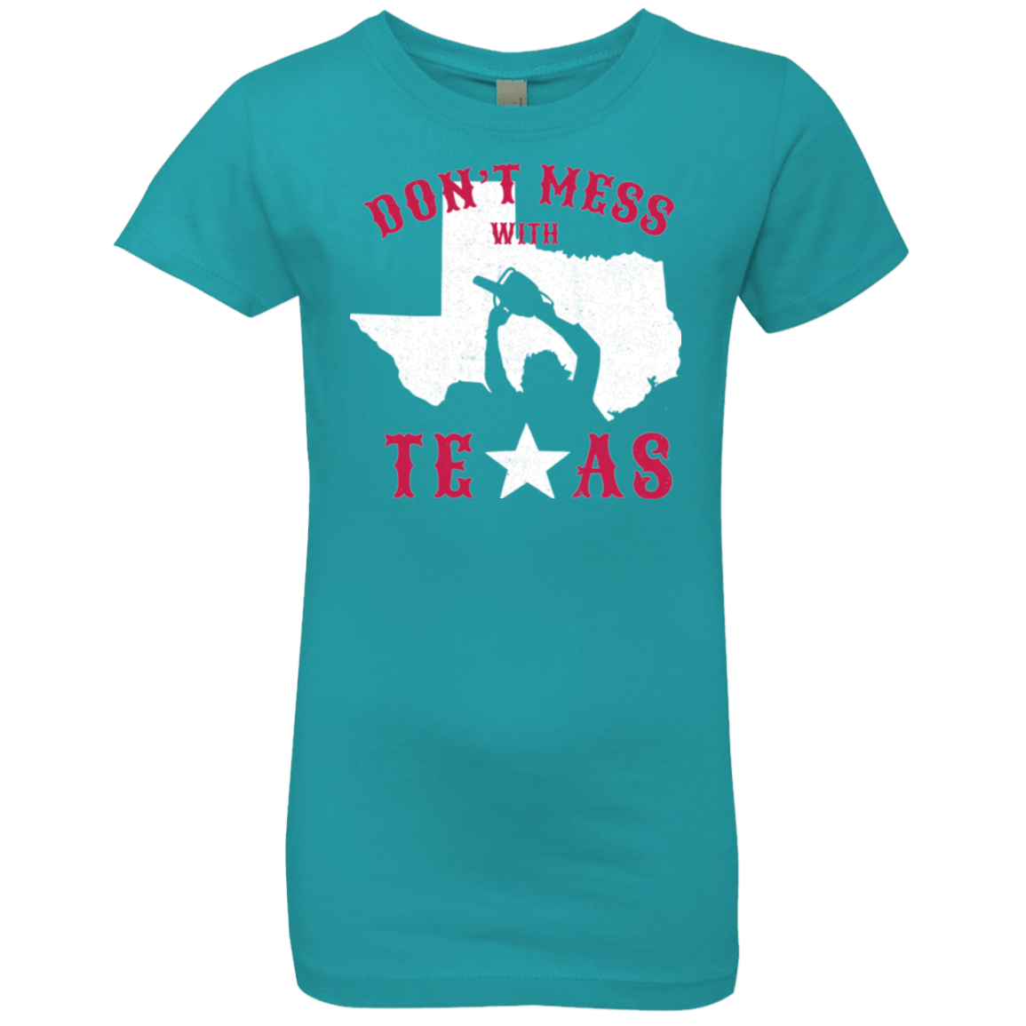T-Shirts Tahiti Blue / YXS Dont Mess With Texas Girls Premium T-Shirt