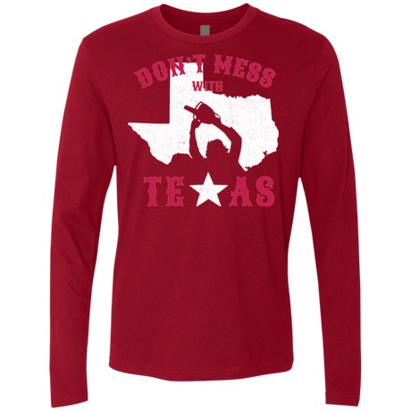T-Shirts Cardinal / Small Dont Mess With Texas Men's Premium Long Sleeve