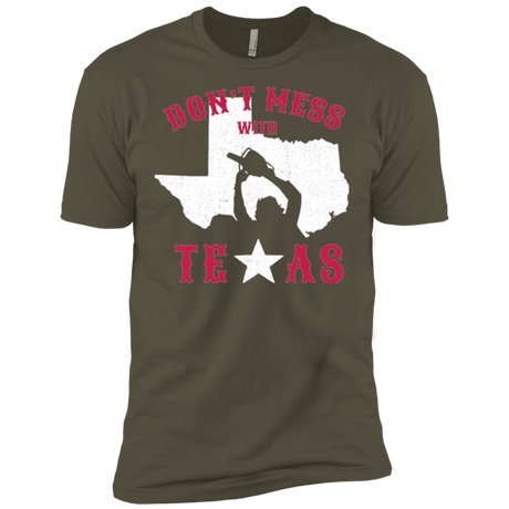 T-Shirts Military Green / X-Small Dont Mess With Texas Men's Premium T-Shirt