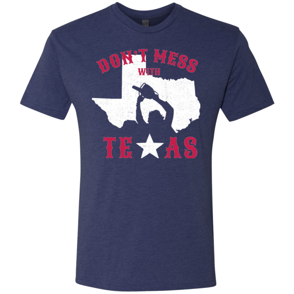 T-Shirts Vintage Navy / Small Dont Mess With Texas Men's Triblend T-Shirt