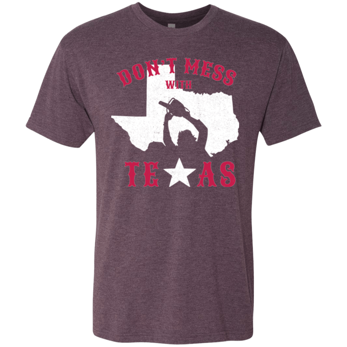 T-Shirts Vintage Purple / Small Dont Mess With Texas Men's Triblend T-Shirt