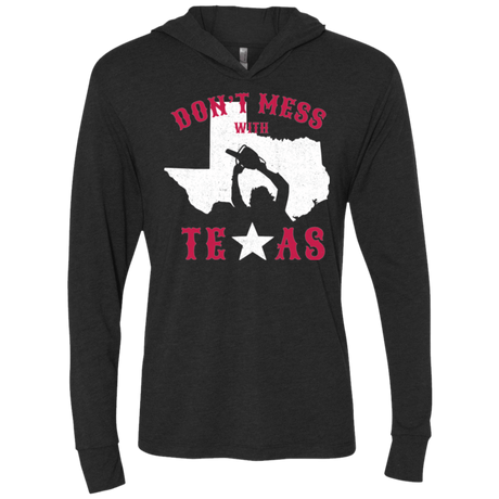 T-Shirts Vintage Black / X-Small Dont Mess With Texas Triblend Long Sleeve Hoodie Tee