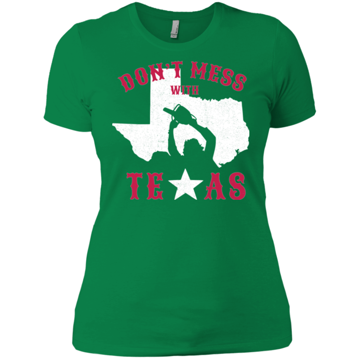 T-Shirts Kelly Green / X-Small Dont Mess With Texas Women's Premium T-Shirt