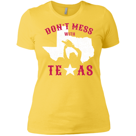 T-Shirts Vibrant Yellow / X-Small Dont Mess With Texas Women's Premium T-Shirt