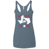 T-Shirts Indigo / X-Small Dont Mess With Texas Women's Triblend Racerback Tank