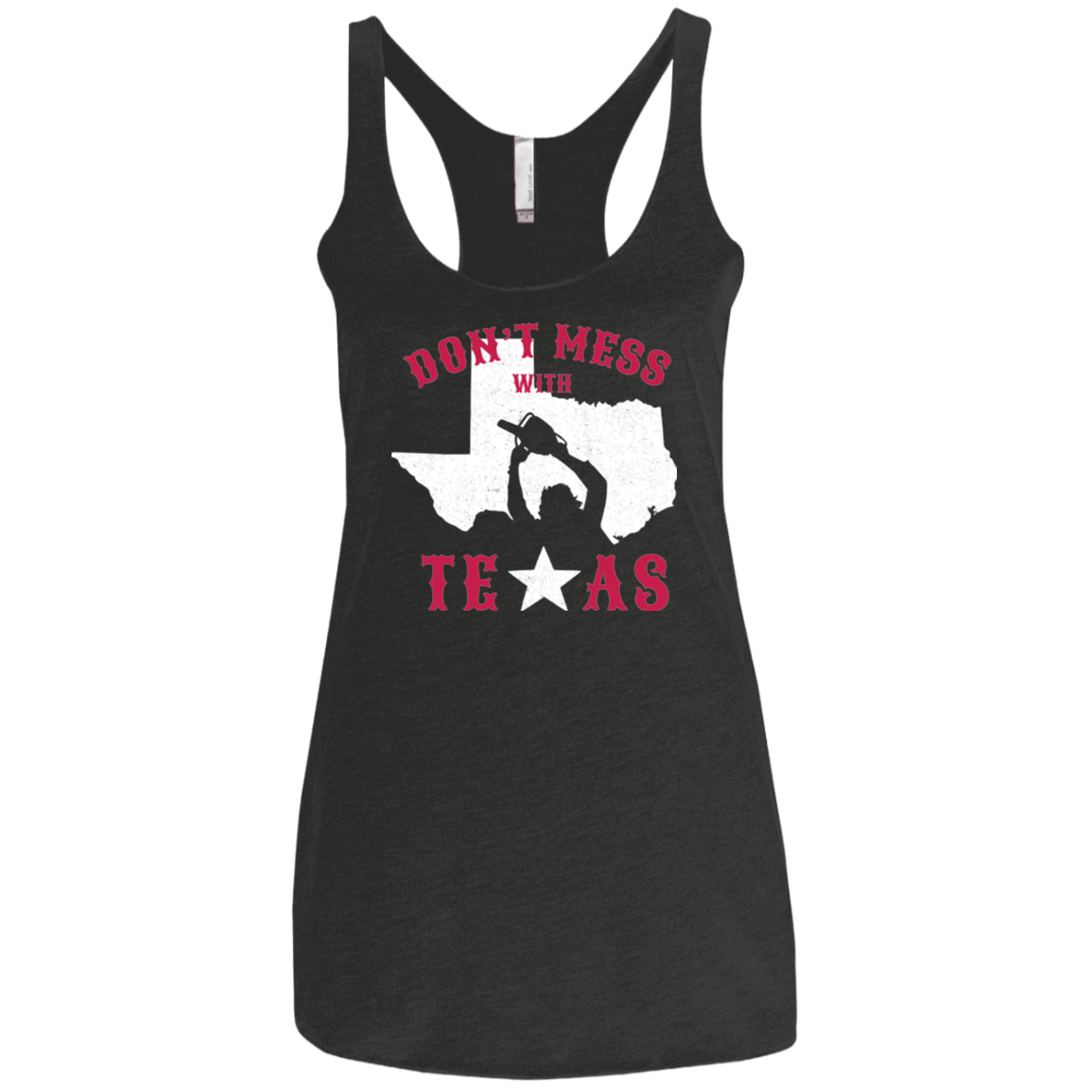 T-Shirts Vintage Black / X-Small Dont Mess With Texas Women's Triblend Racerback Tank